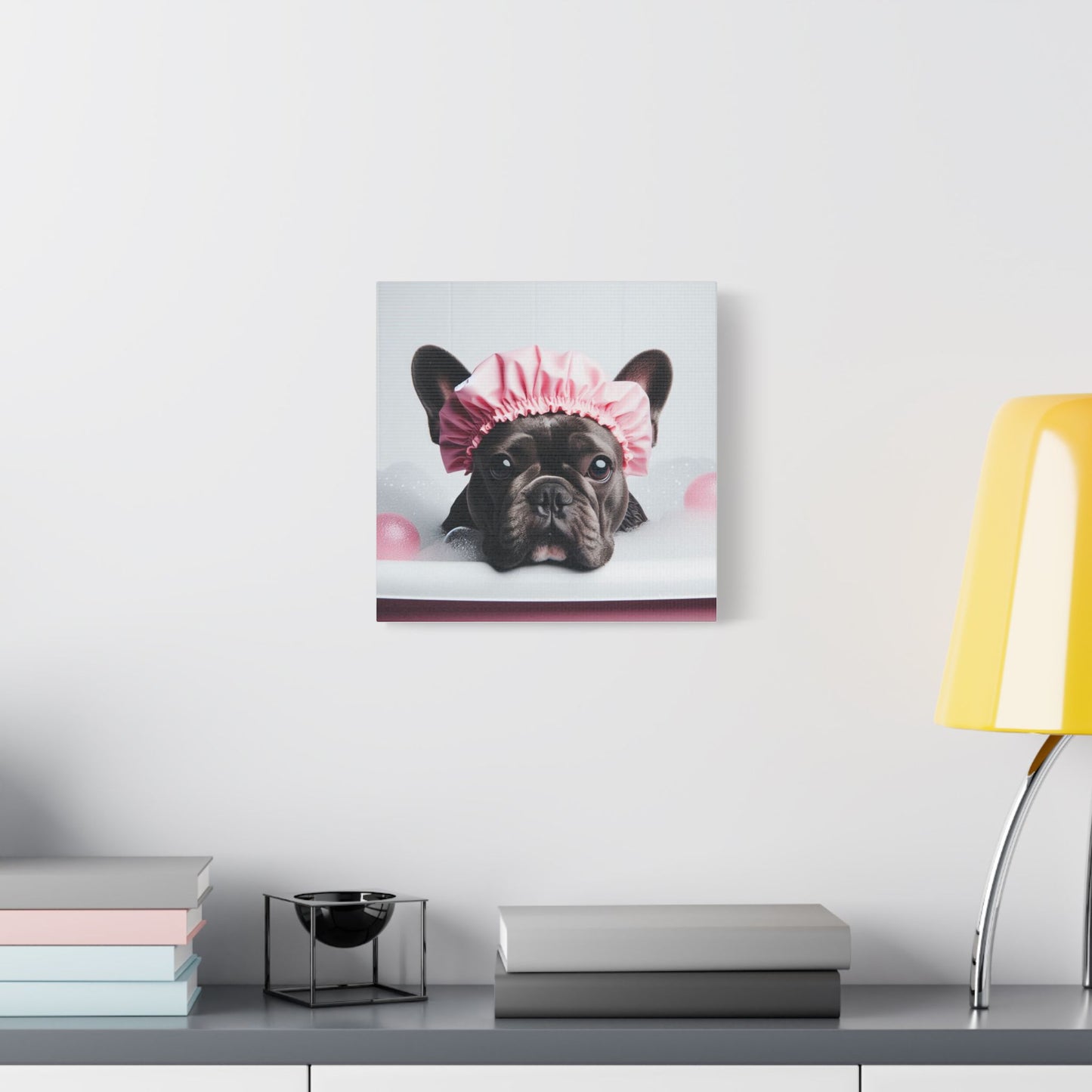 French Bulldog Bathroom Canvas