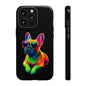 Neon French Bulldog phone case