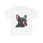 Mens Colourful French Bulldog artistic T-shirt