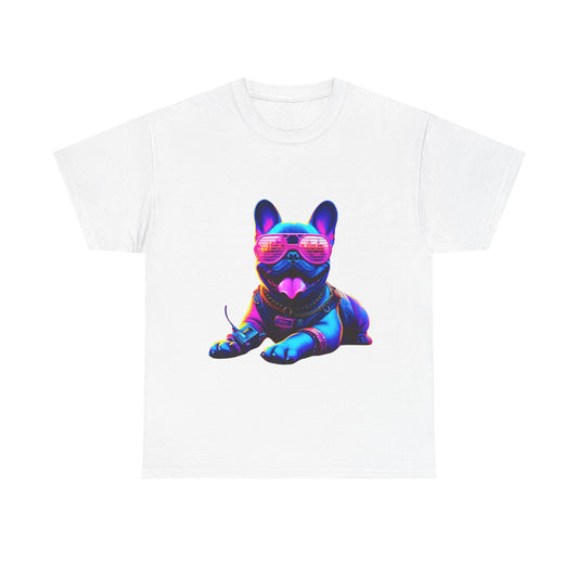 Womens neon French Bulldog T-shirt