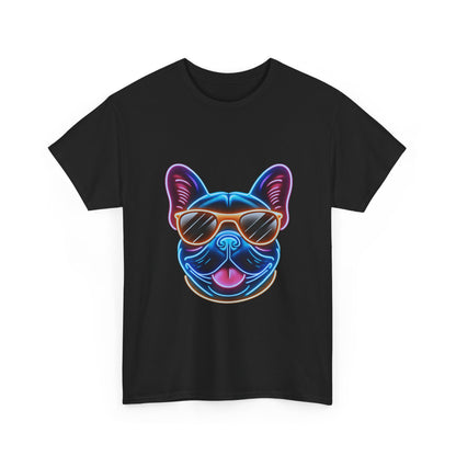 Mens neon French Bulldog T-shirt