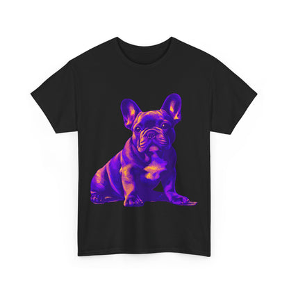 Womens Colourful French Bulldog artistic T-shirt