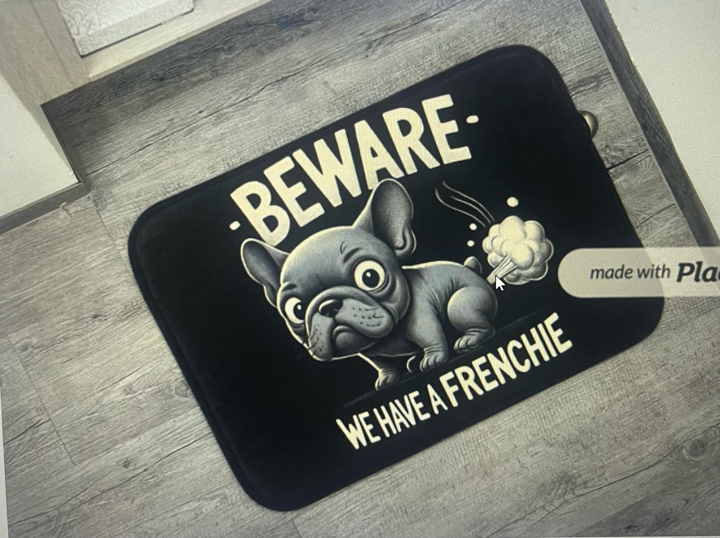 Funny French Bulldog Doormat